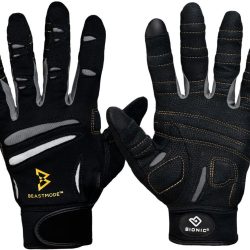 Bionic Men's Beastmode Full Finger Gym Workout Gloves