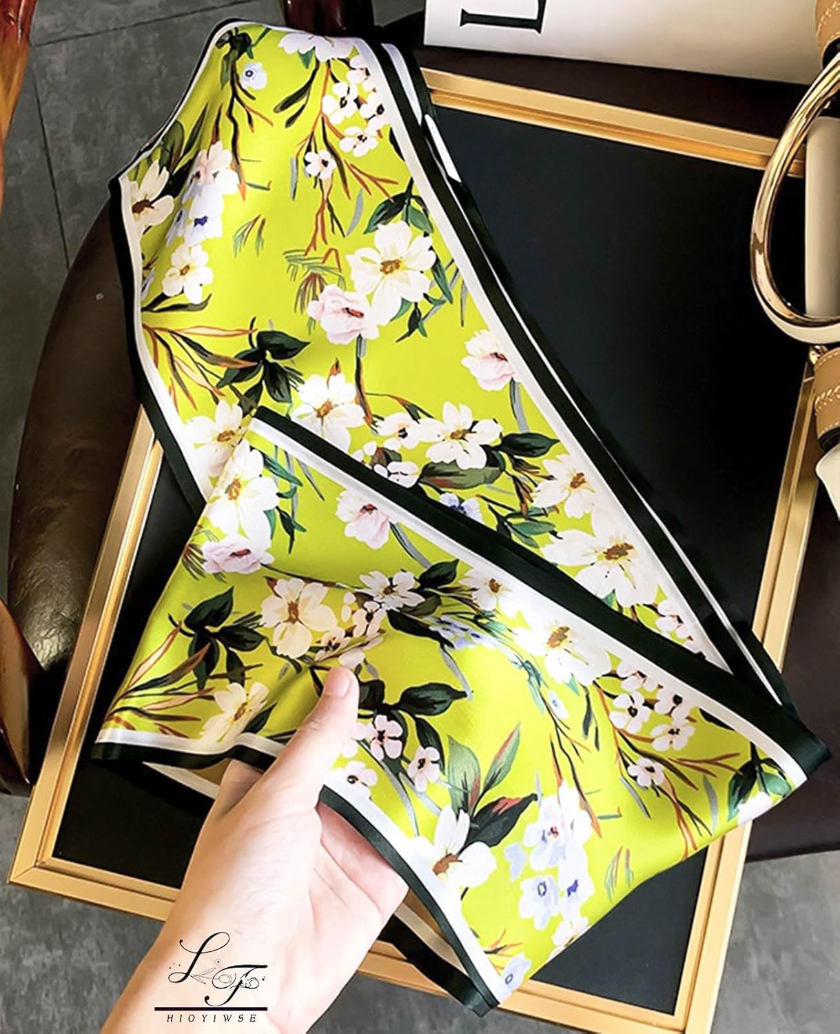 Head Scarf Hair Neck Scarves For Women Purse Bag Scarfs For Handbags Silky Long Thin Satin Headscarf Fashion - Image 2