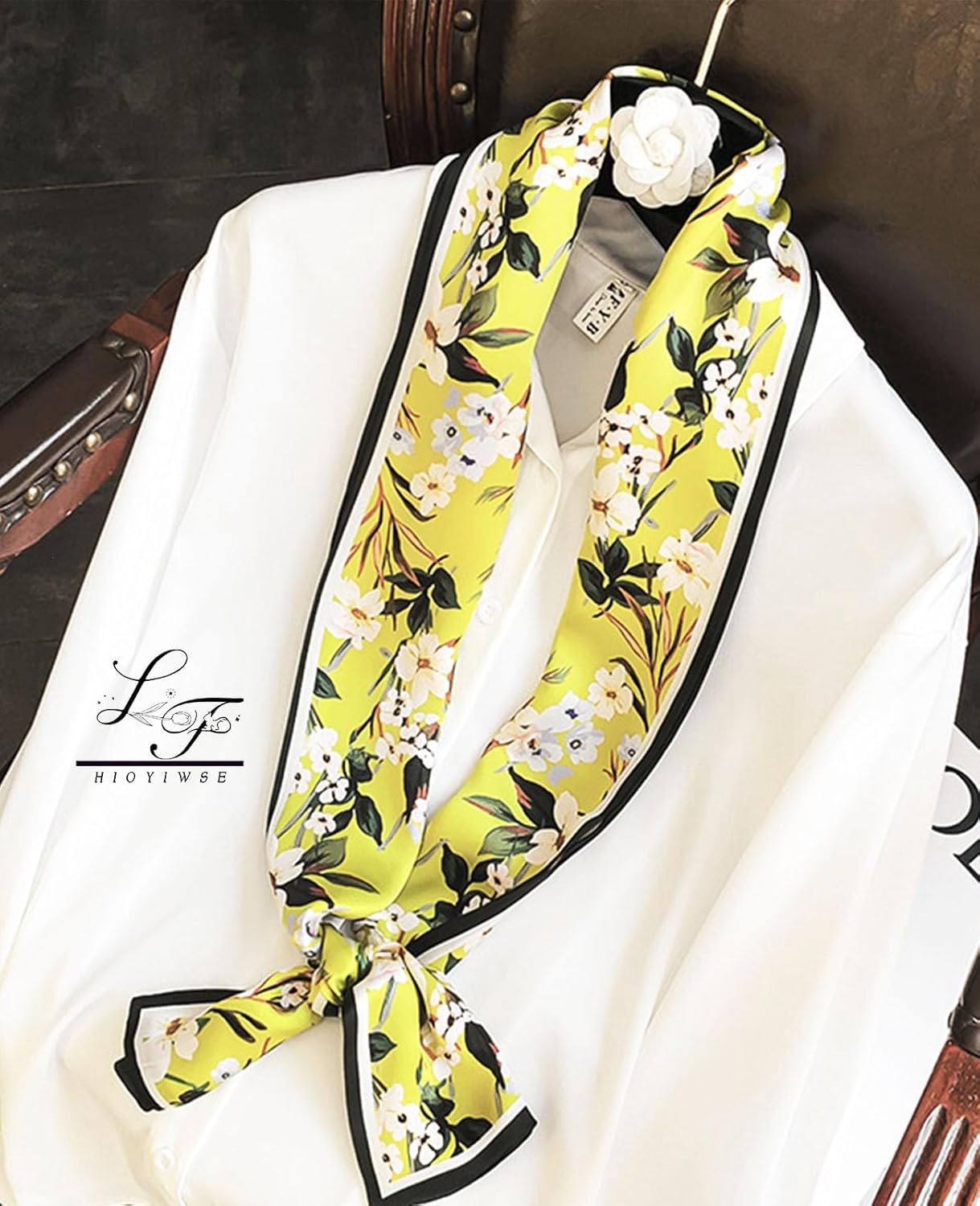 Head Scarf Hair Neck Scarves For Women Purse Bag Scarfs For Handbags Silky Long Thin Satin Headscarf Fashion - Image 6
