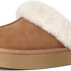 Fuzzy Platform Slippers for Women Cozy Womens Platform Slippers Winter House Slippers for Women Indoor and Outdoor