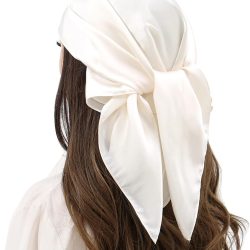 RIIQIICHY Womens Head Hair Scarf Like Satin Silk Scarf Sleeping Hair Wrapping Night 27.5"