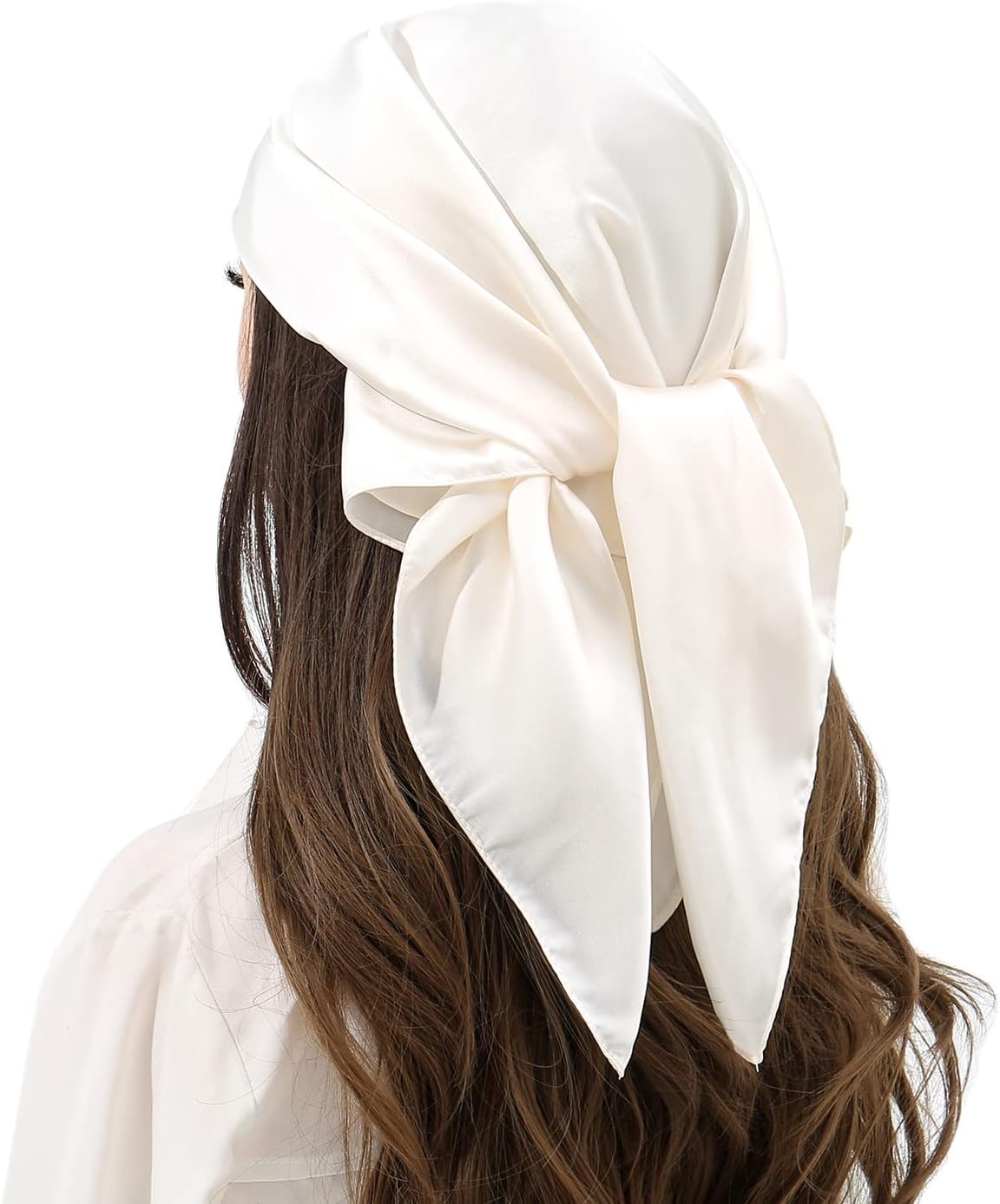 RIIQIICHY Womens Head Hair Scarf Like Satin Silk Scarf Sleeping Hair Wrapping Night 27.5"